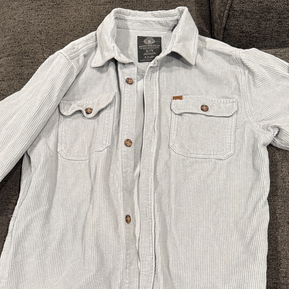 Buffalo David Bitton Gray Casual Button Down Shirt